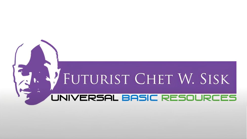 A purple banner with the words " futurist chet walker."